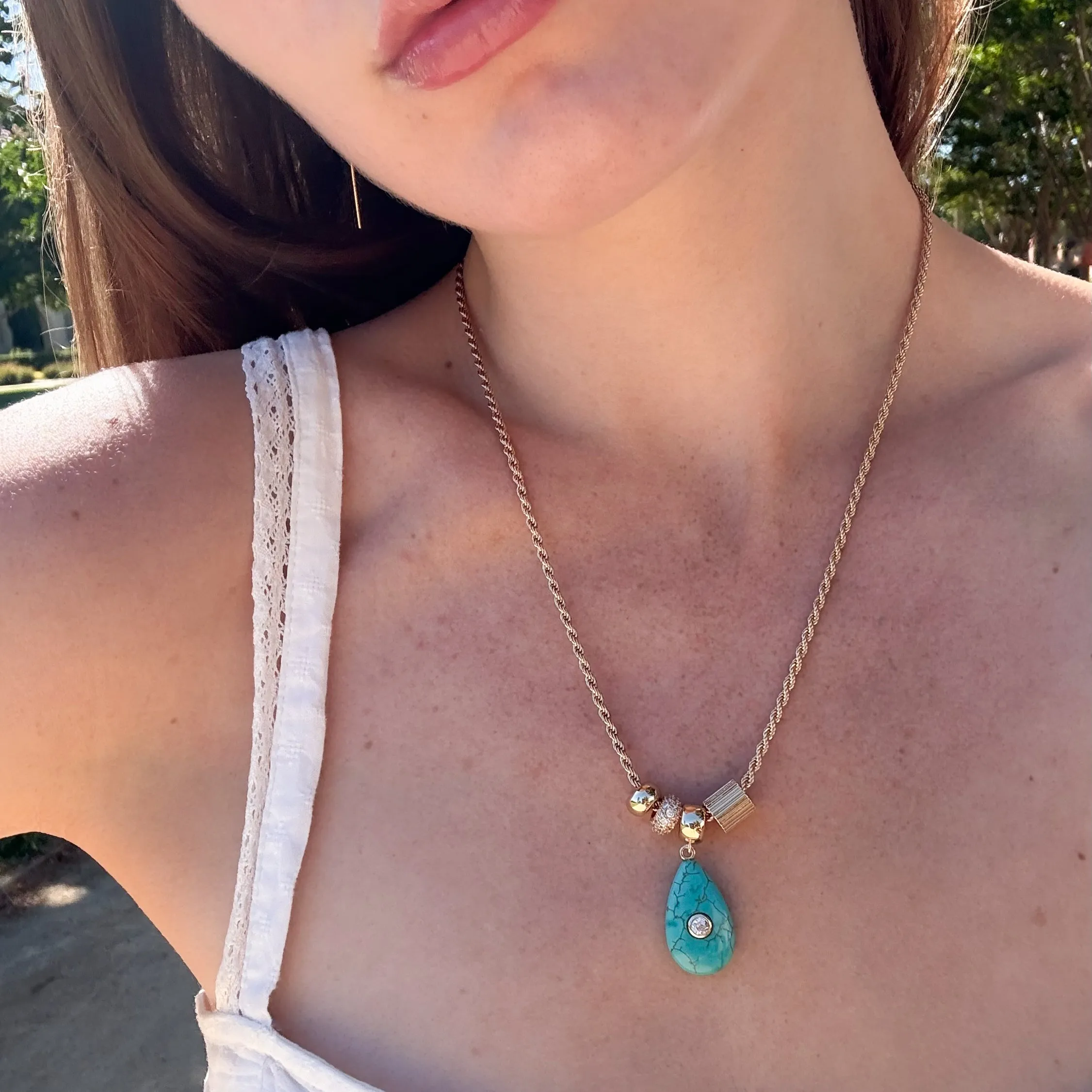 Carlyl Howlite Necklace sold by Thatch product image thumbnail 2