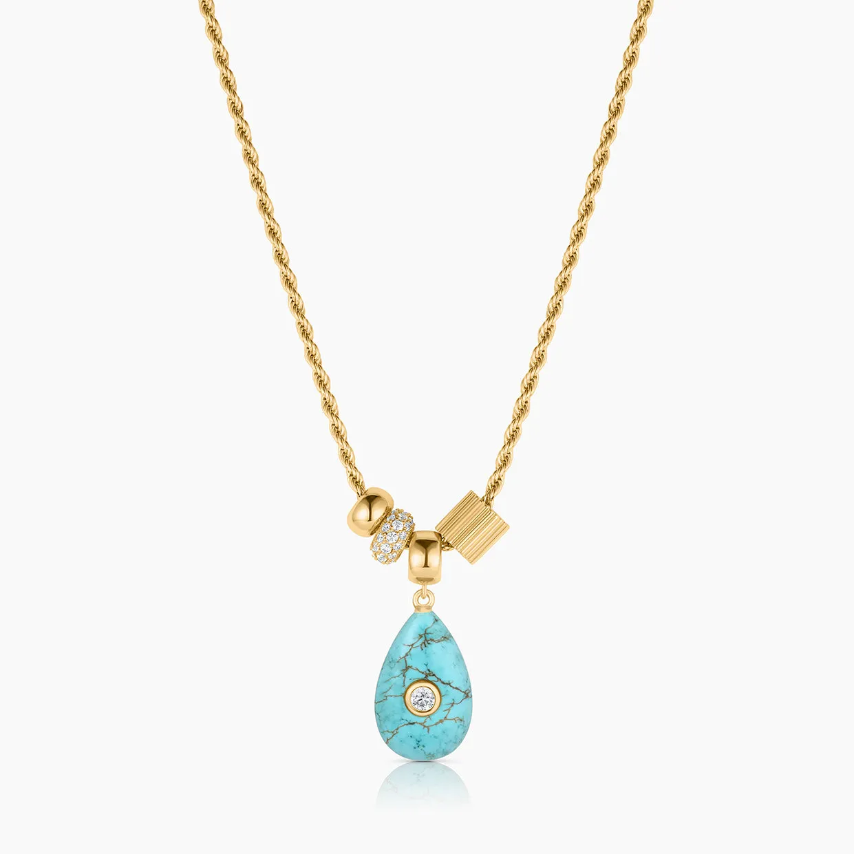 Carlyl Howlite Necklace sold by Thatch
