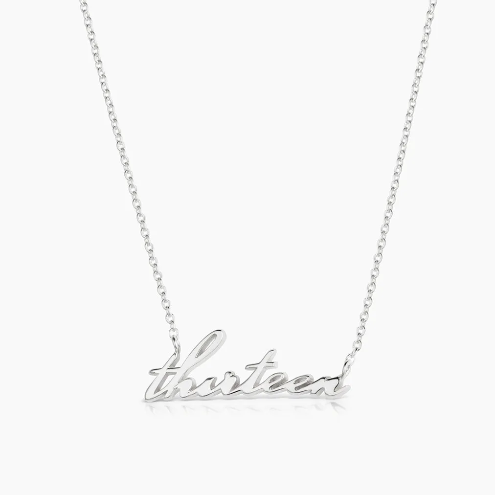 Custom Script Necklace sold by Thatch product image thumbnail 5