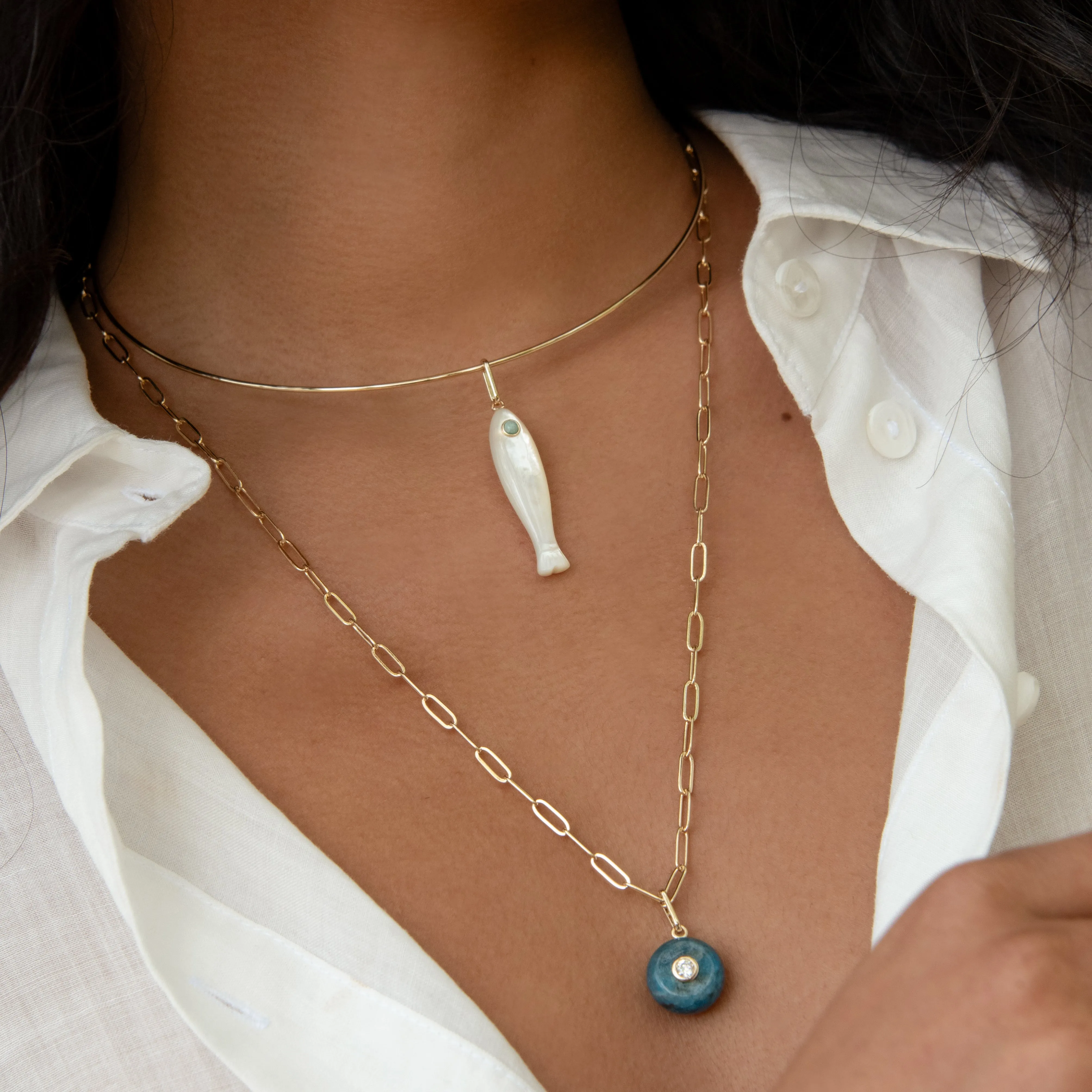 Fortuna Mother Of Pearl Fish sold by Thatch product image thumbnail 2