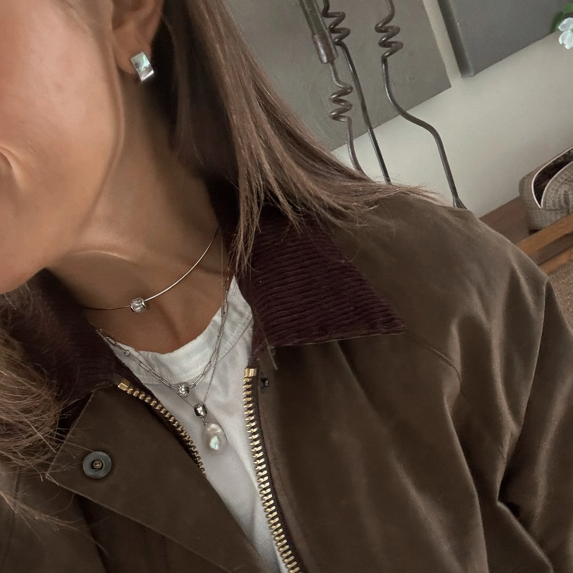 Delphin Silver Choker Necklace sold by Thatch product image thumbnail 2