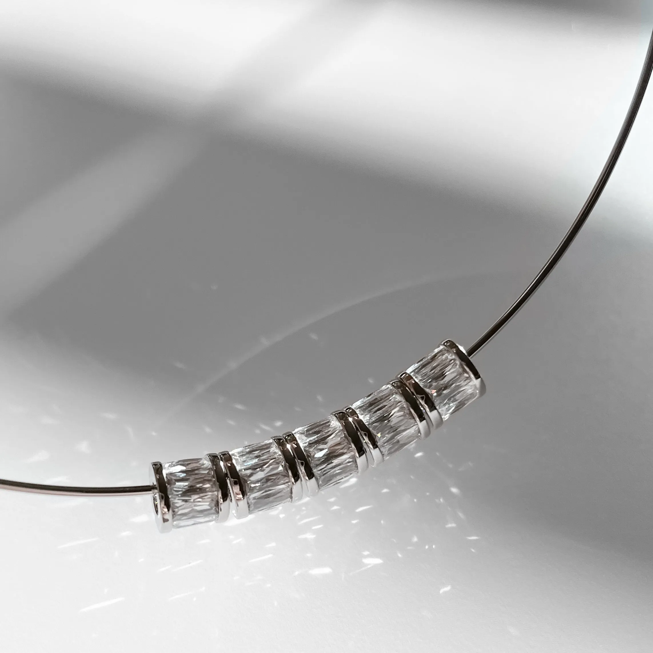 Delphin Silver Choker Necklace sold by Thatch product image thumbnail 3
