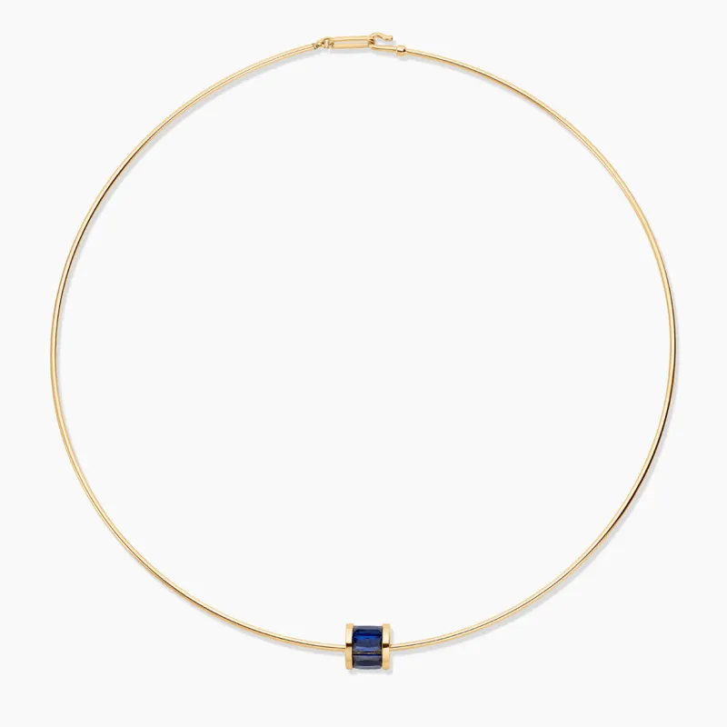 Delphin Blue Choker Necklace made by Thatch