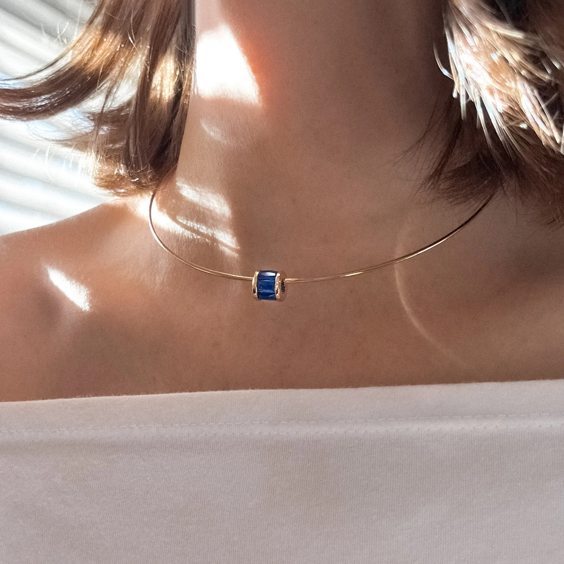 Delphin Blue Choker Necklace sold by Thatch product image thumbnail 2