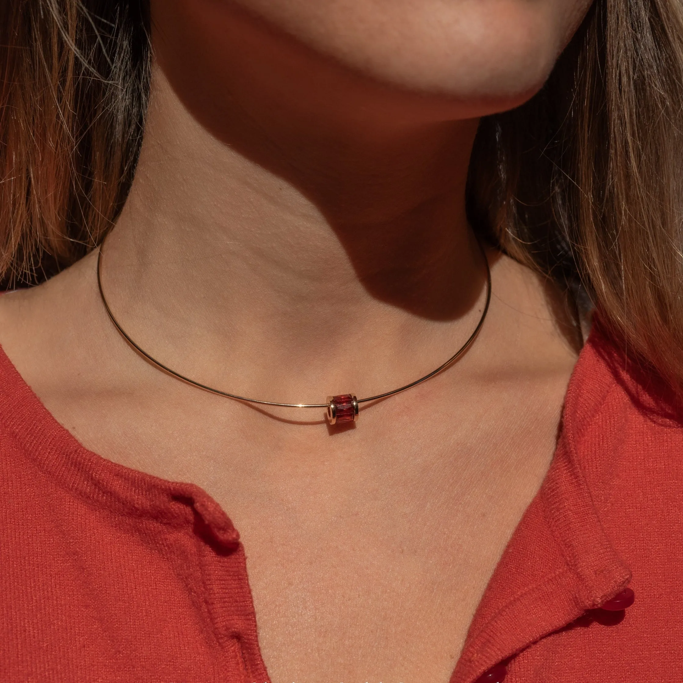 Delphin Red Choker Necklace sold by Thatch product image thumbnail 2