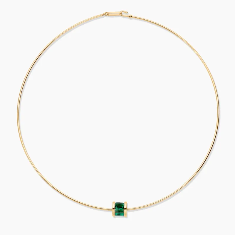 Delphin Green Choker Necklace made by Thatch