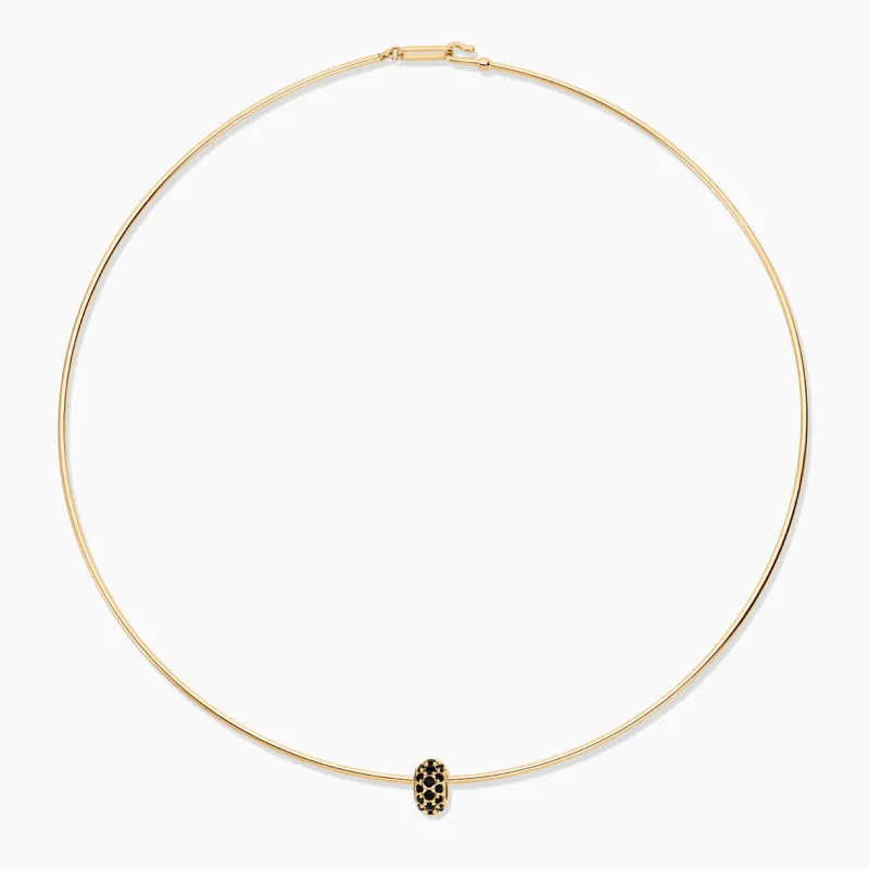 Astra Black Pavé Choker Necklace sold by Thatch