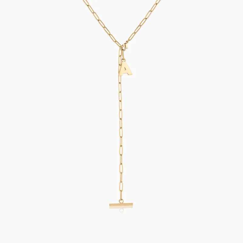Be You Initial Lariat Necklace sold by Thatch