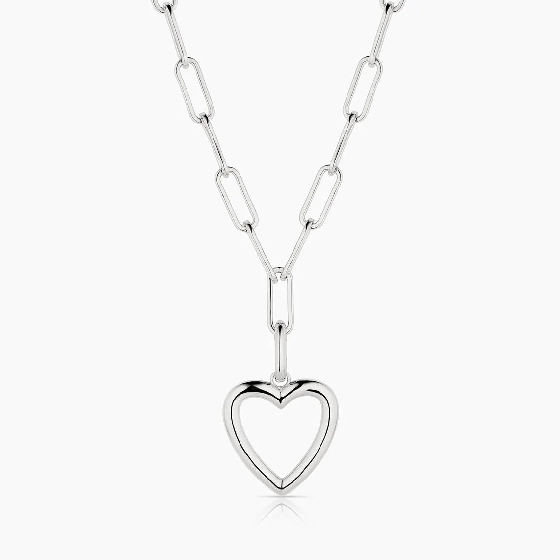 Open Heart Clip Necklace sold by Thatch product image thumbnail 5