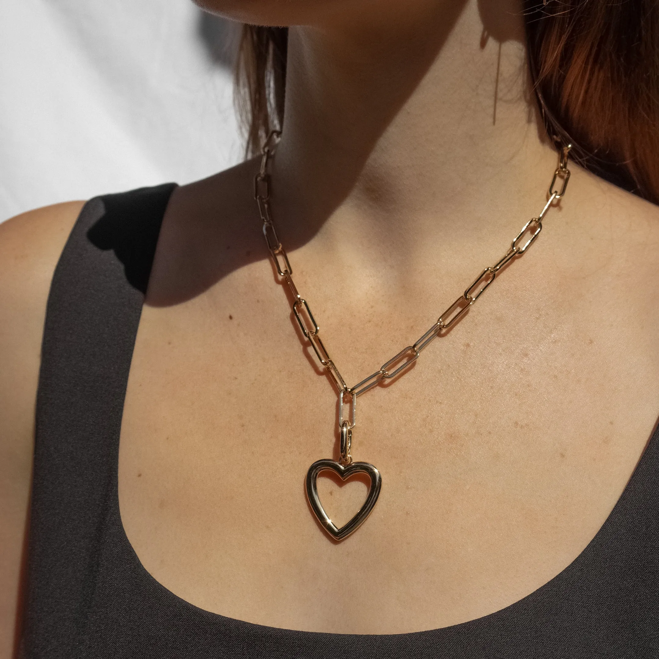 Open Heart Clip Necklace sold by Thatch product image thumbnail 2