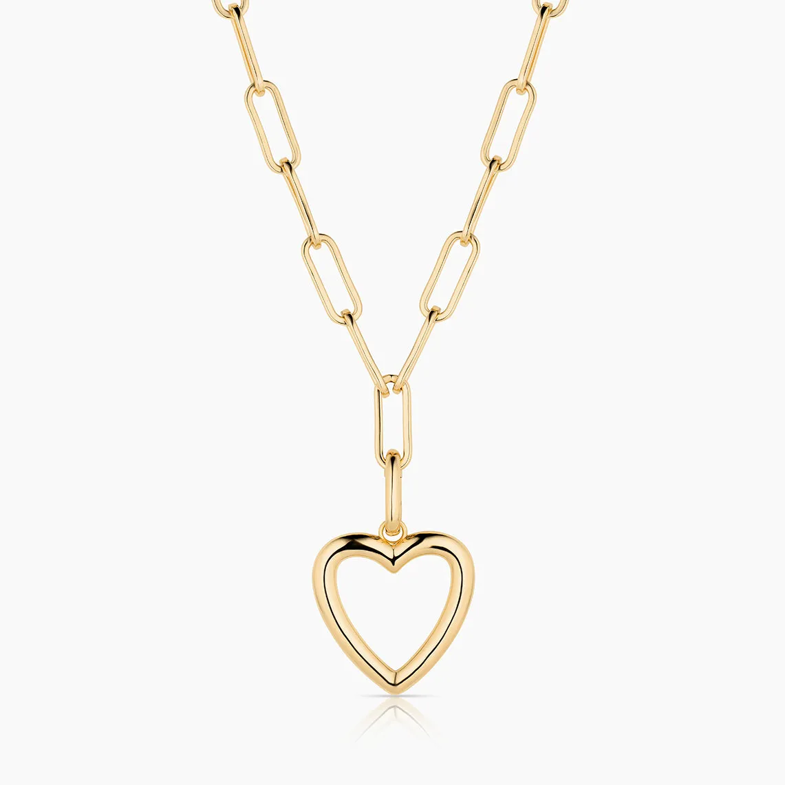 Open Heart Clip Necklace sold by Thatch