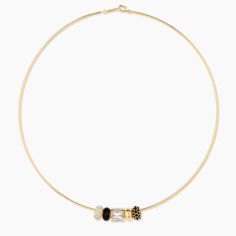 Noir Bead Choker Necklace sold by Thatch