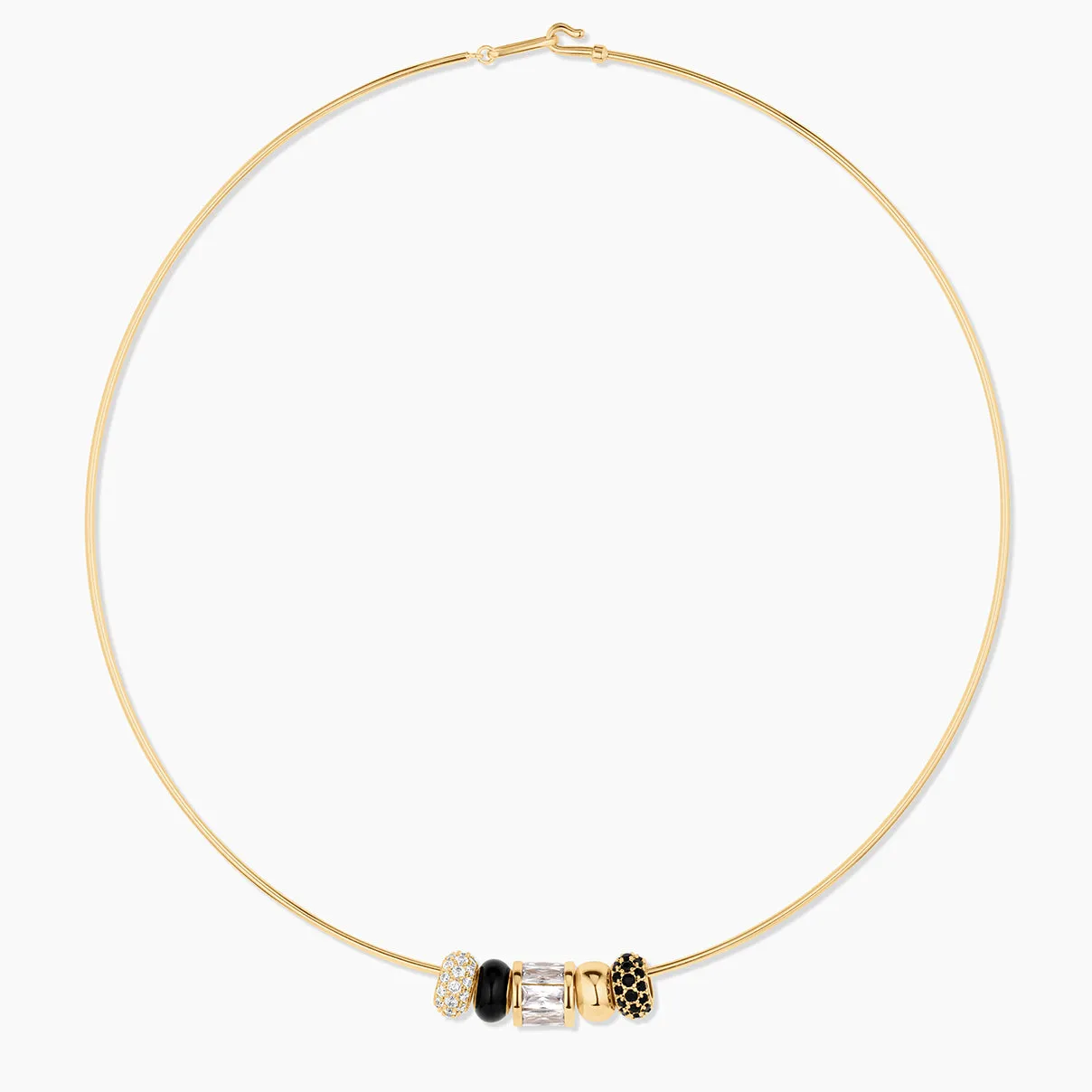 Noir Bead Choker Necklace sold by Thatch