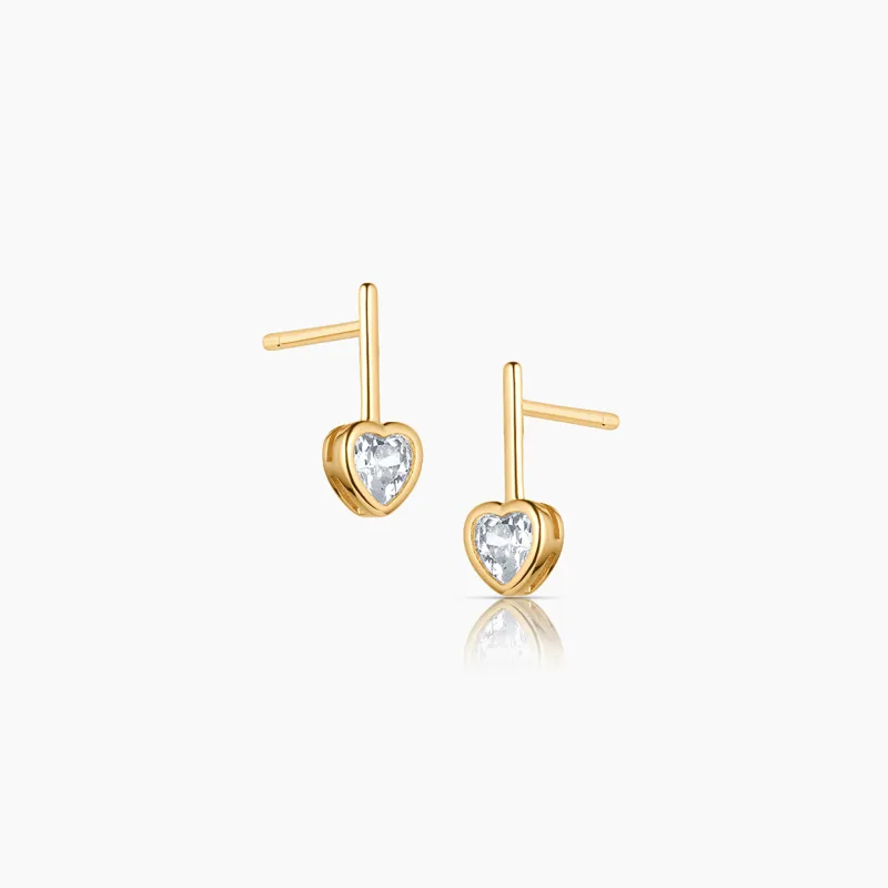 Noemi Heart Earrings made by Thatch