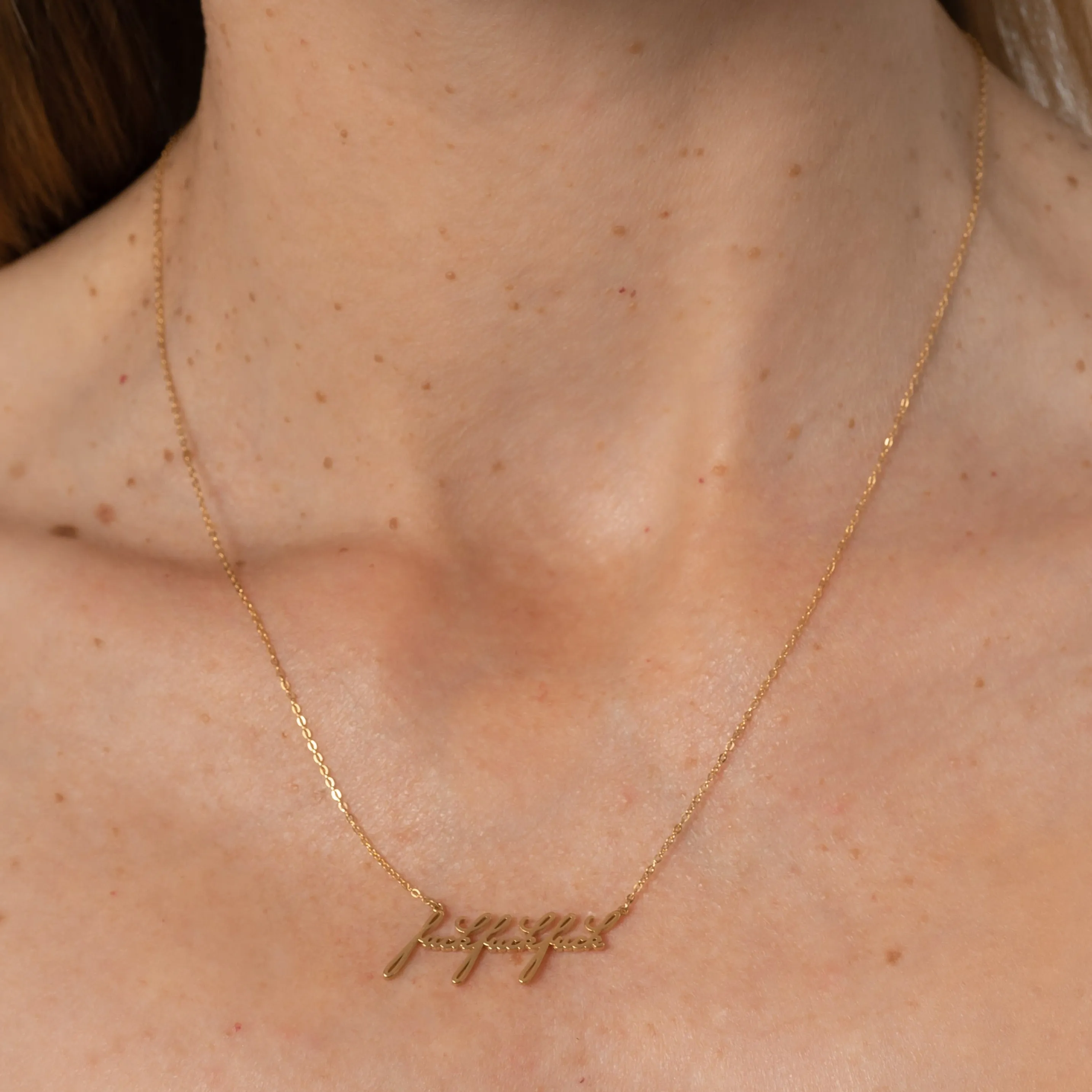 Fuck Script Necklace sold by Thatch product image thumbnail 3