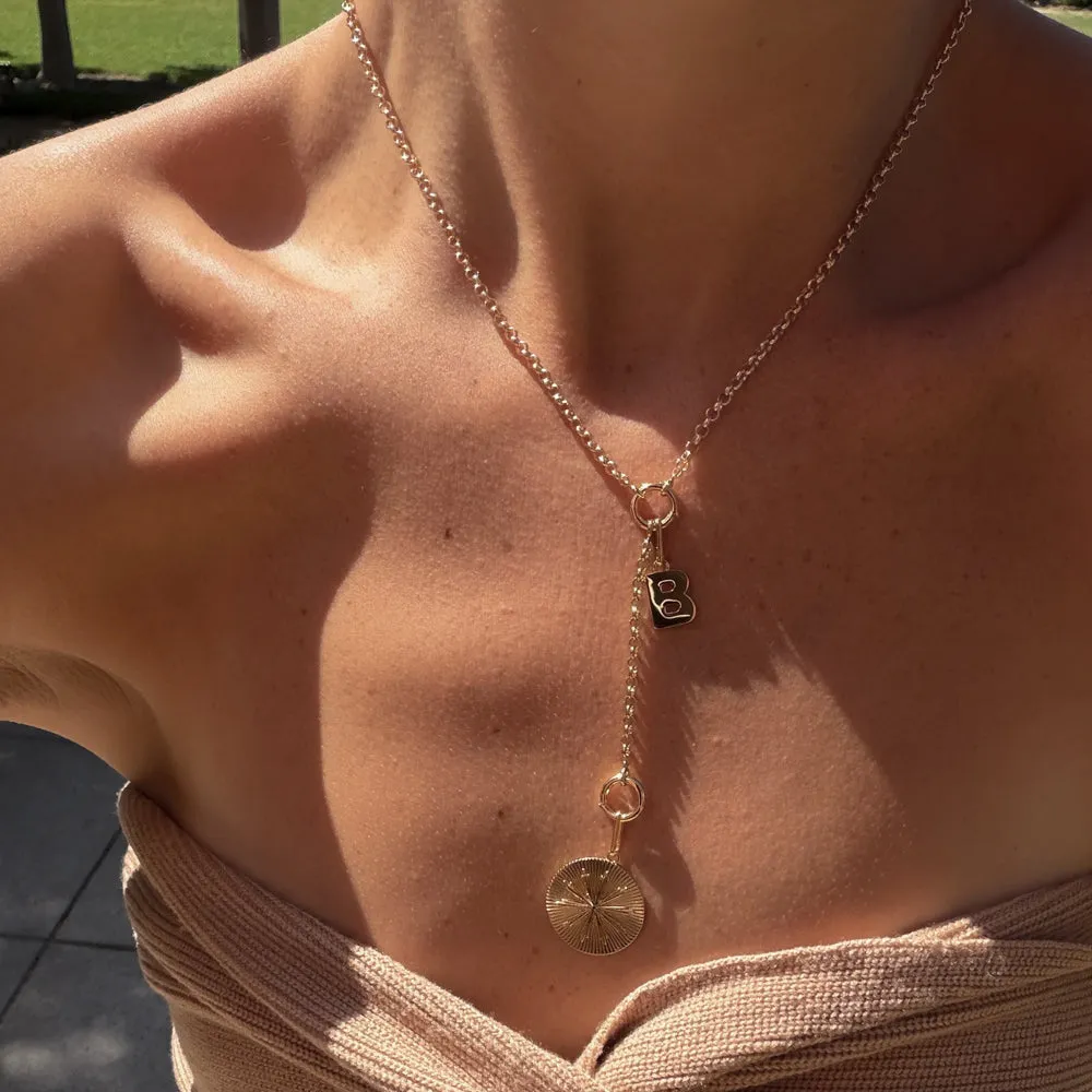 Vienna Rolo Charm Lariat Necklace sold by Thatch product image thumbnail 2