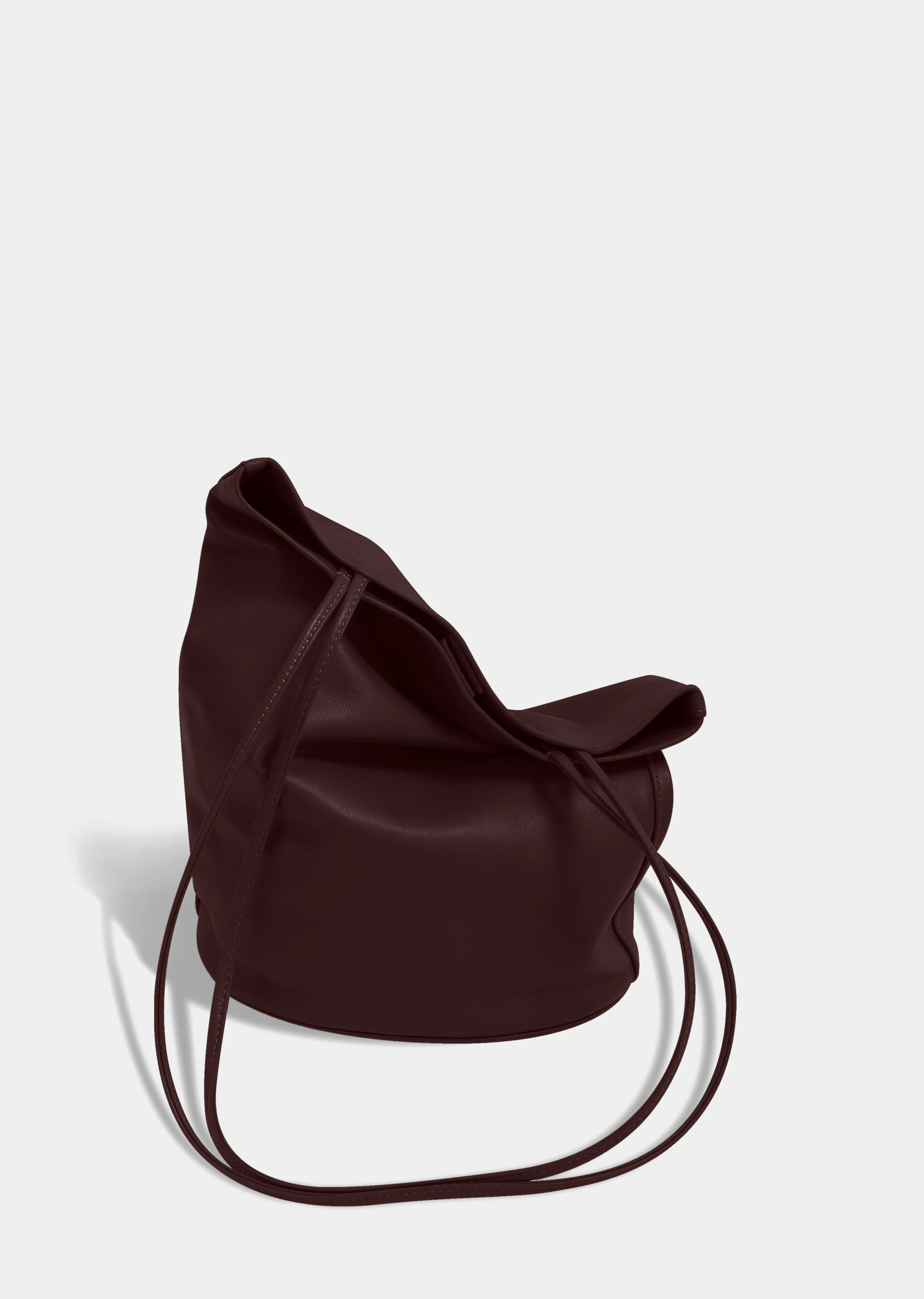 Drape Oval Bucket | Burgundy sold by Modern Weaving
