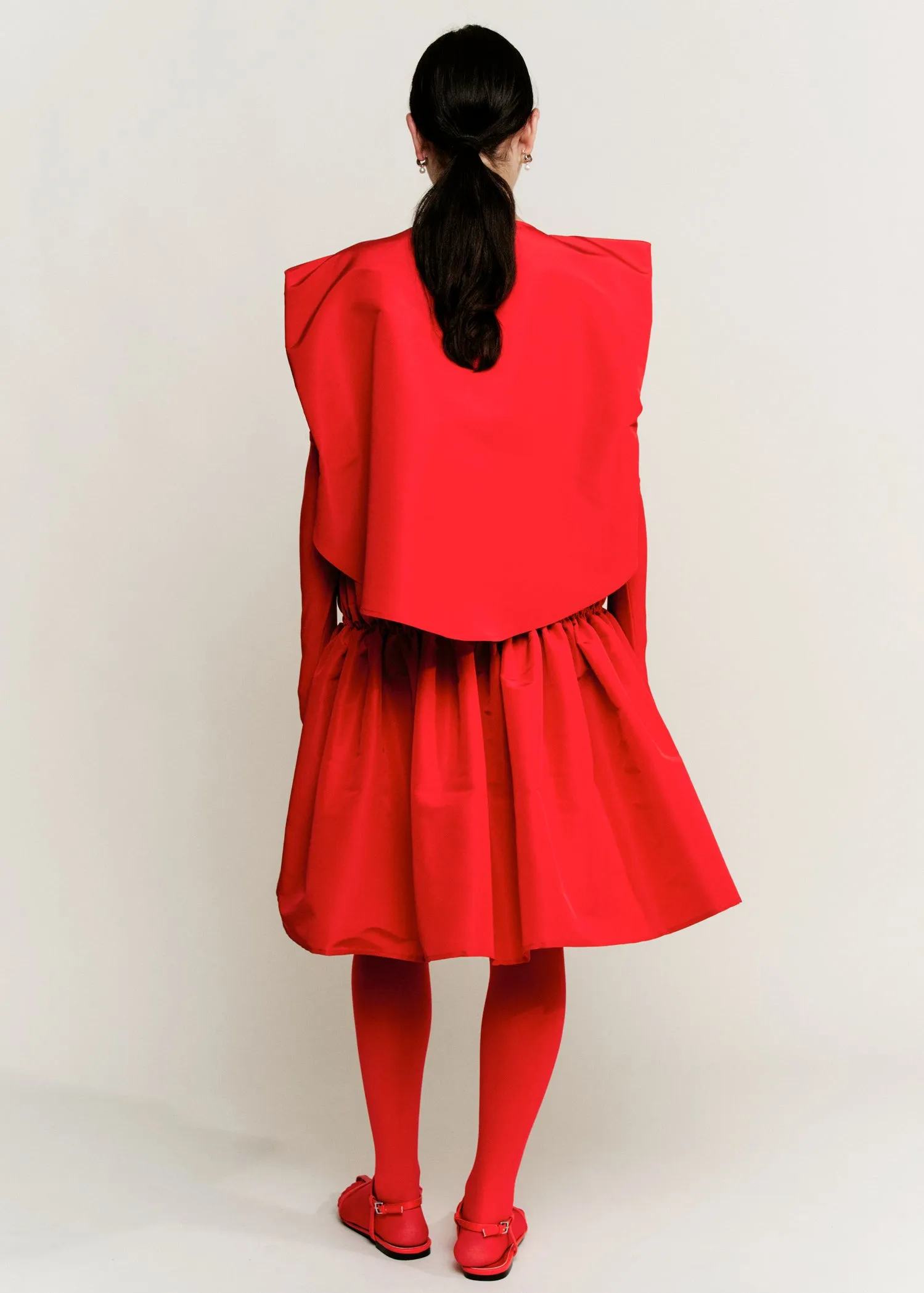 Sculpt Top | Crimson Silk Faille sold by Modern Weaving product image thumbnail 5