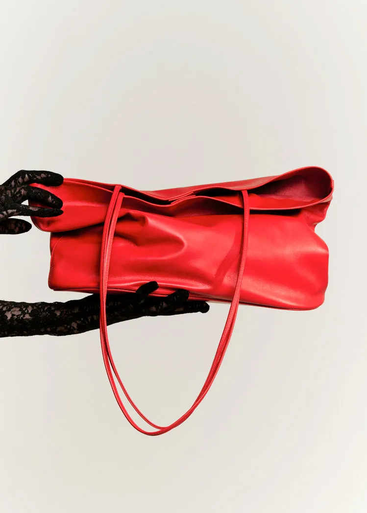 Large Relaxed Oval Tote | Crimson sold by Modern Weaving product image thumbnail 2