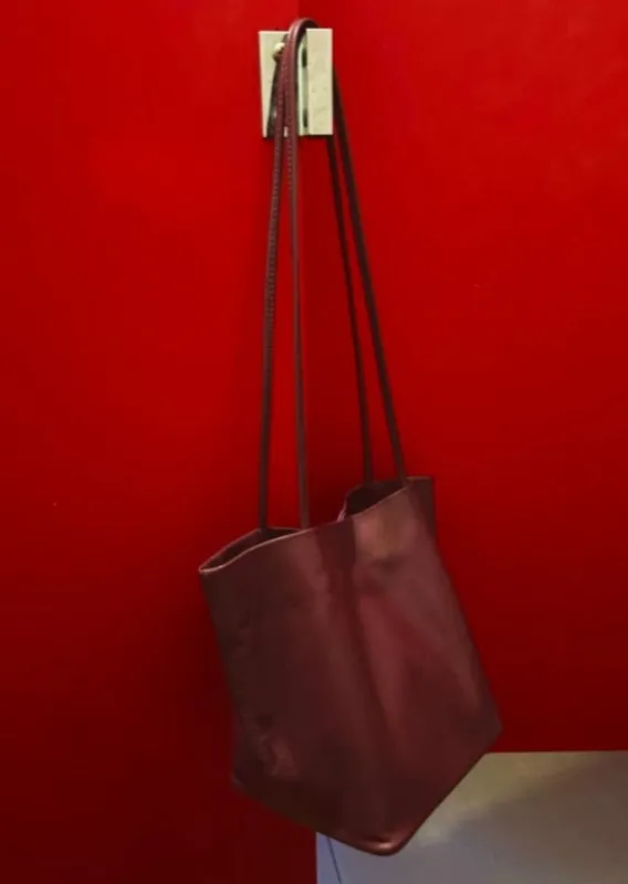 Relaxed Basket Bag | Burgundy made by Modern Weaving