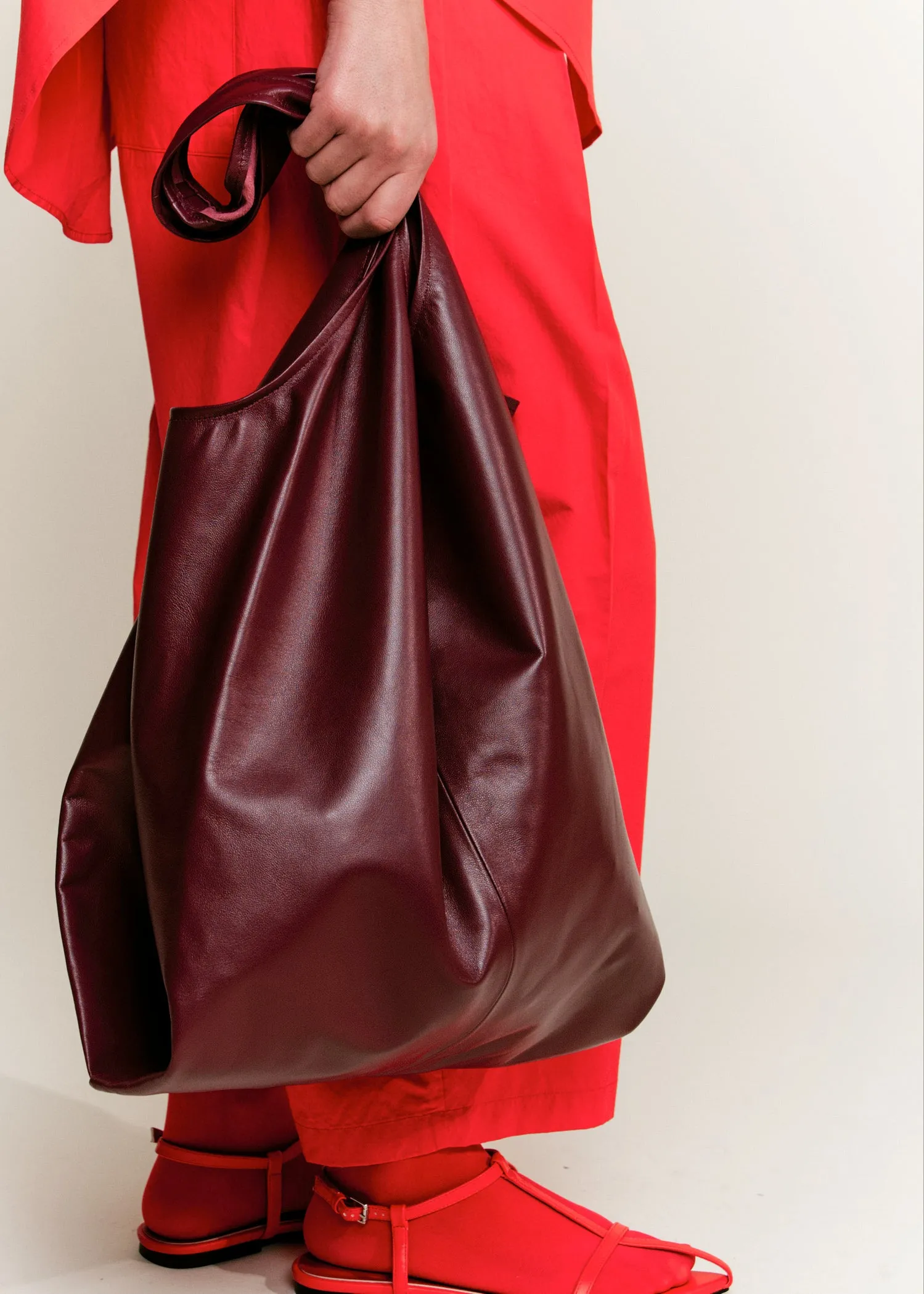 XL Oversize Shopper | Burgundy sold by Modern Weaving product image thumbnail 3