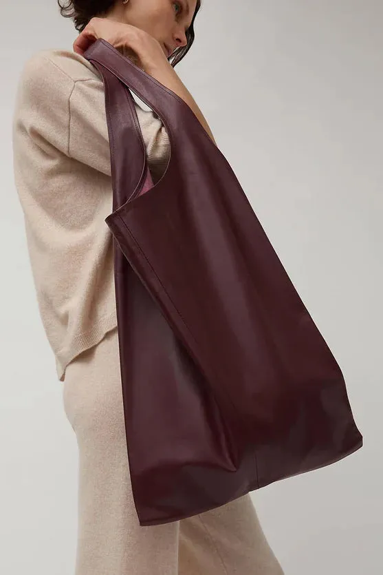XL Oversize Shopper | Burgundy sold by Modern Weaving