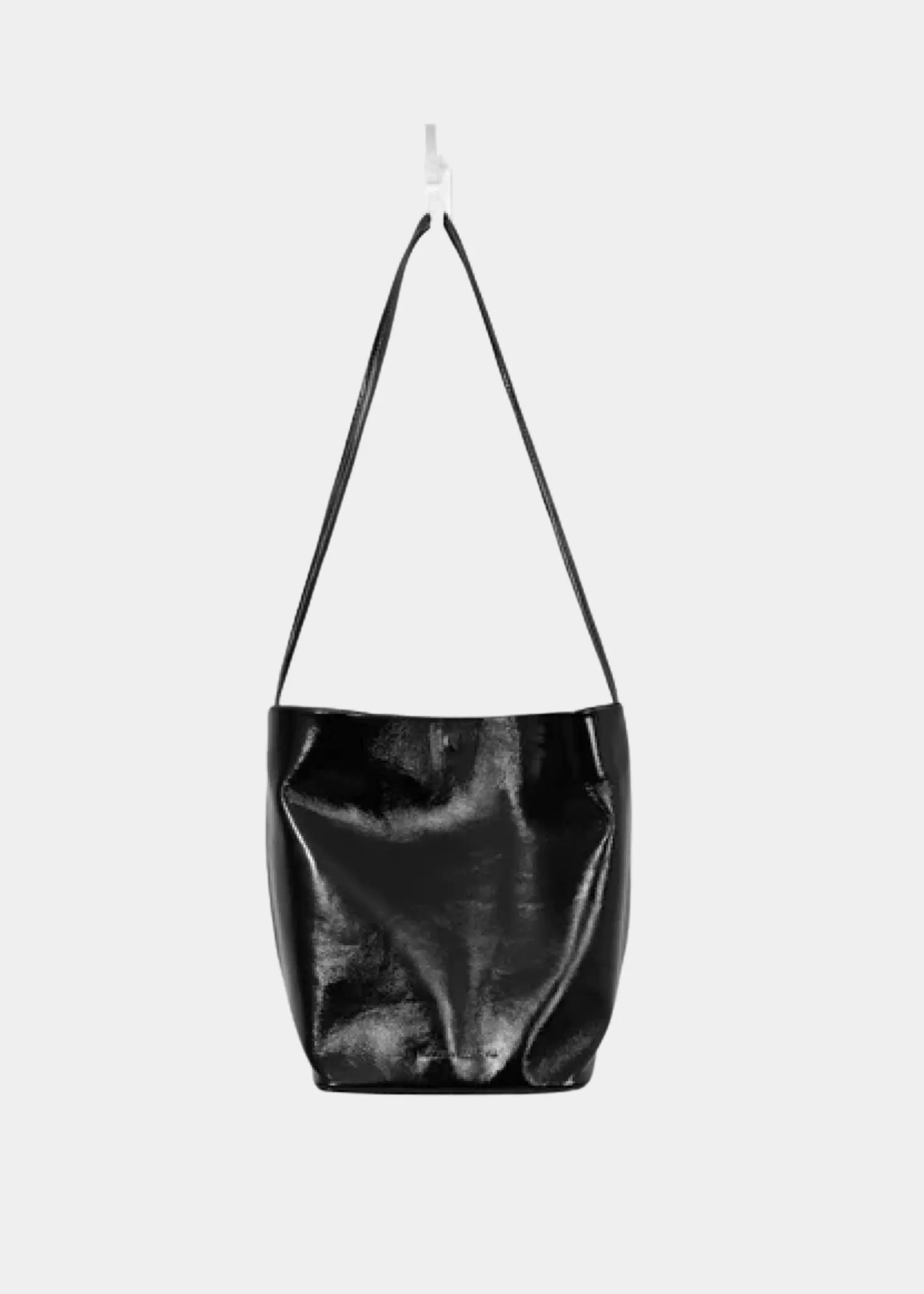 Infinity Single Strap Tall Crossbody | Glossed Black sold by Modern Weaving