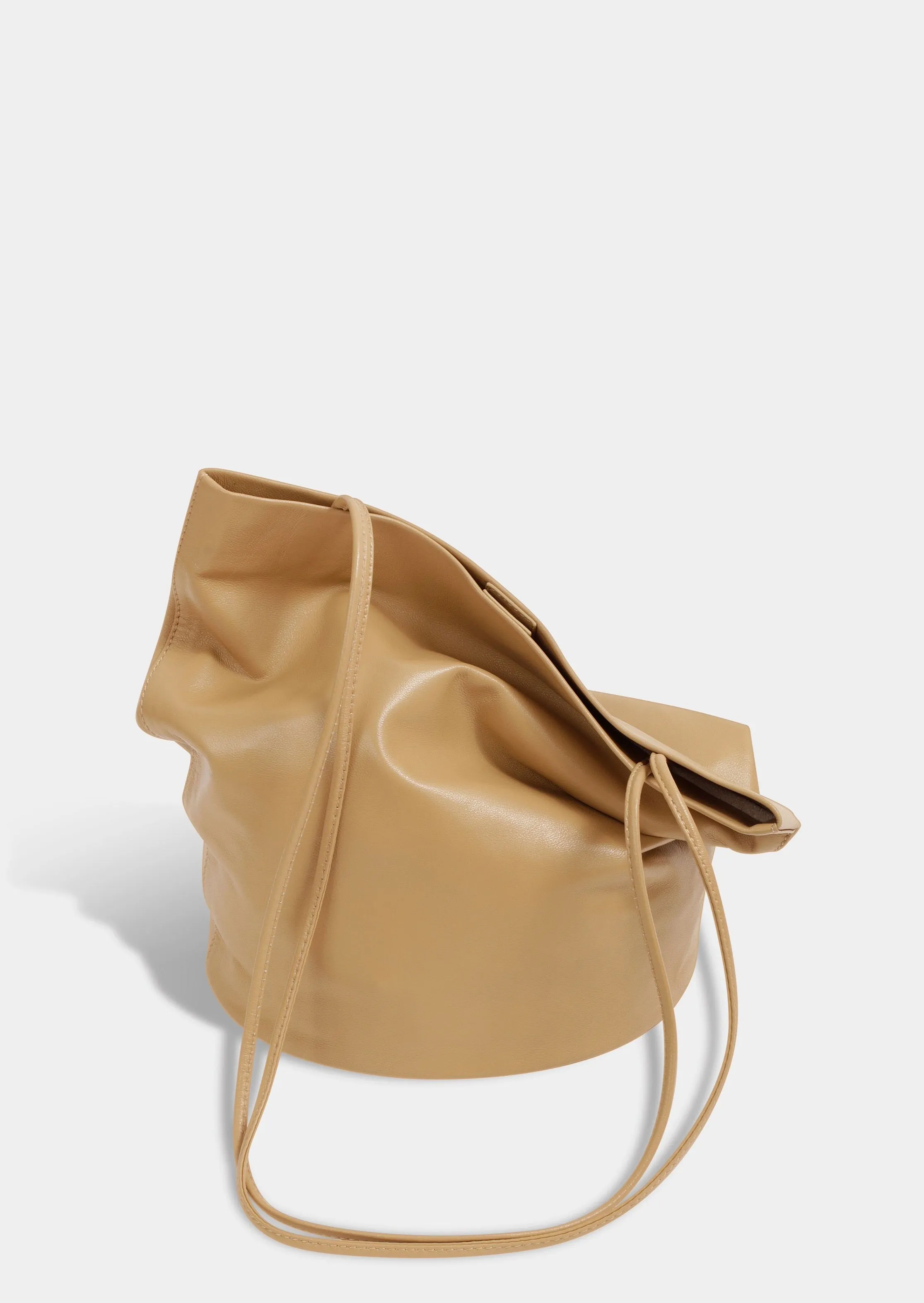 Drape Oval Bucket | Camel sold by Modern Weaving