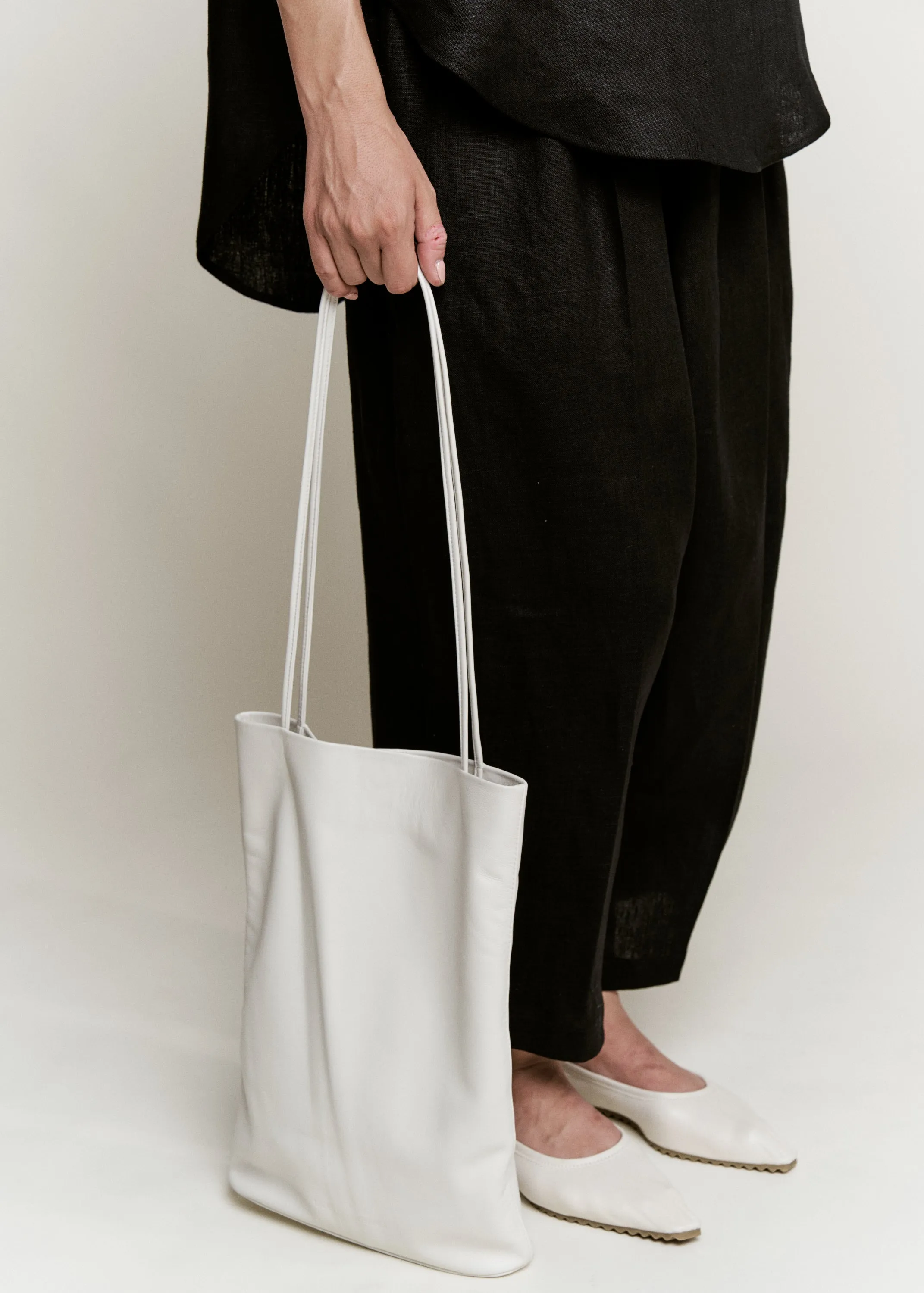Slim Elongated Tote | Creme sold by Modern Weaving product image thumbnail 4