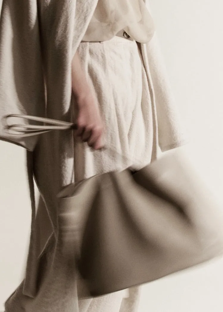 Large Relaxed Oval Tote | Taupe sold by Modern Weaving