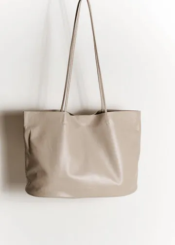 Large Relaxed Oval Tote | Taupe sold by Modern Weaving product image thumbnail 5