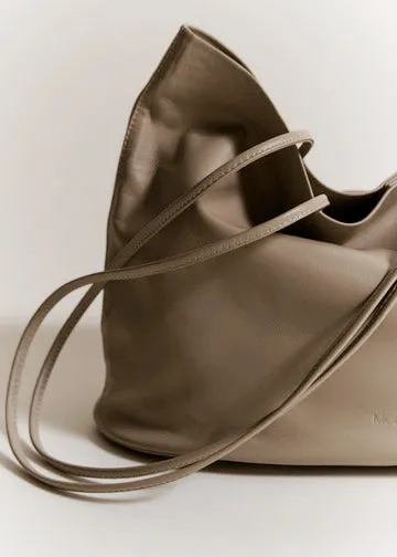 Large Relaxed Oval Tote | Taupe sold by Modern Weaving product image thumbnail 2