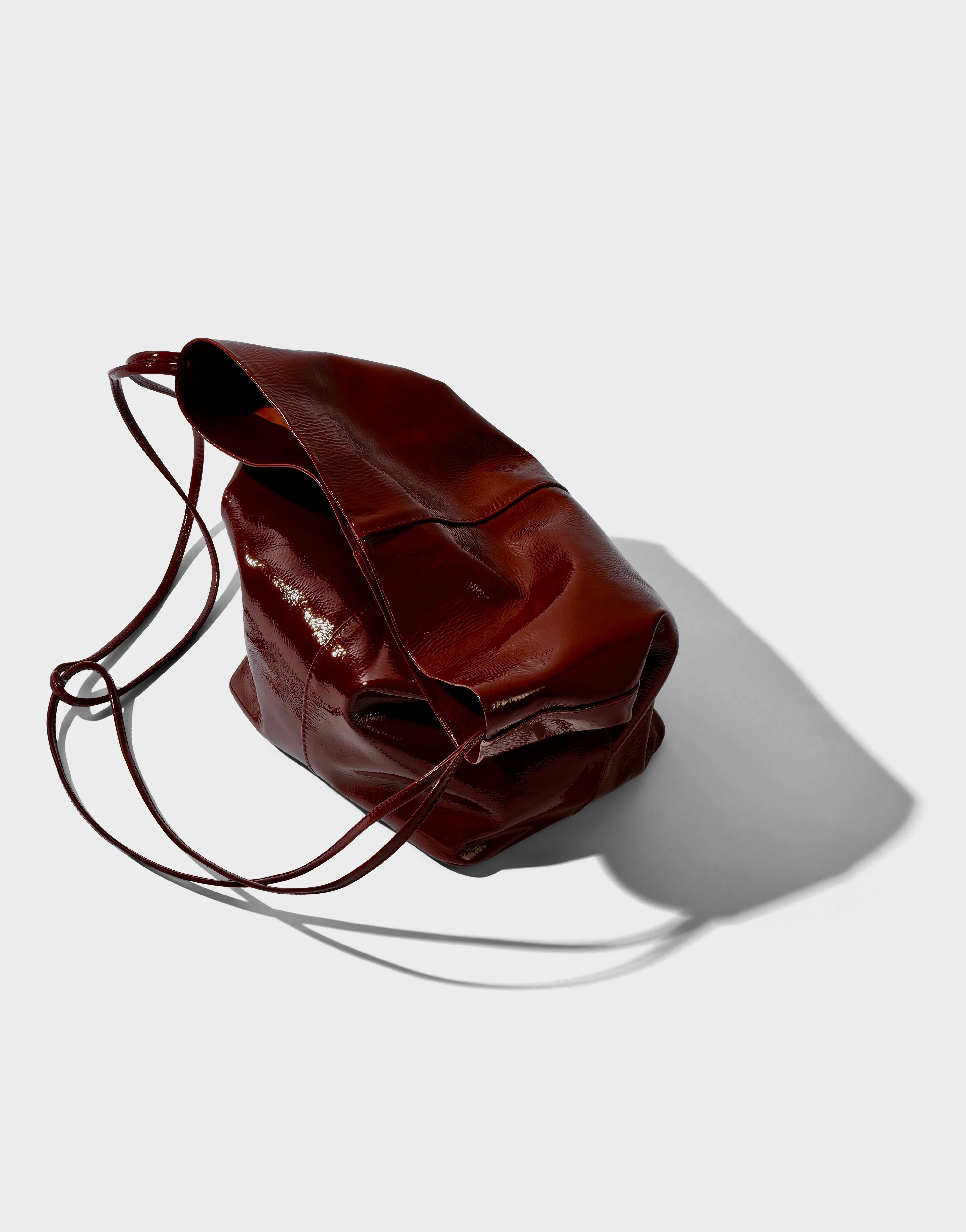 Infinity Single Strap Tall Crossbody | Glossed Burgundy sold by Modern Weaving product image thumbnail 3