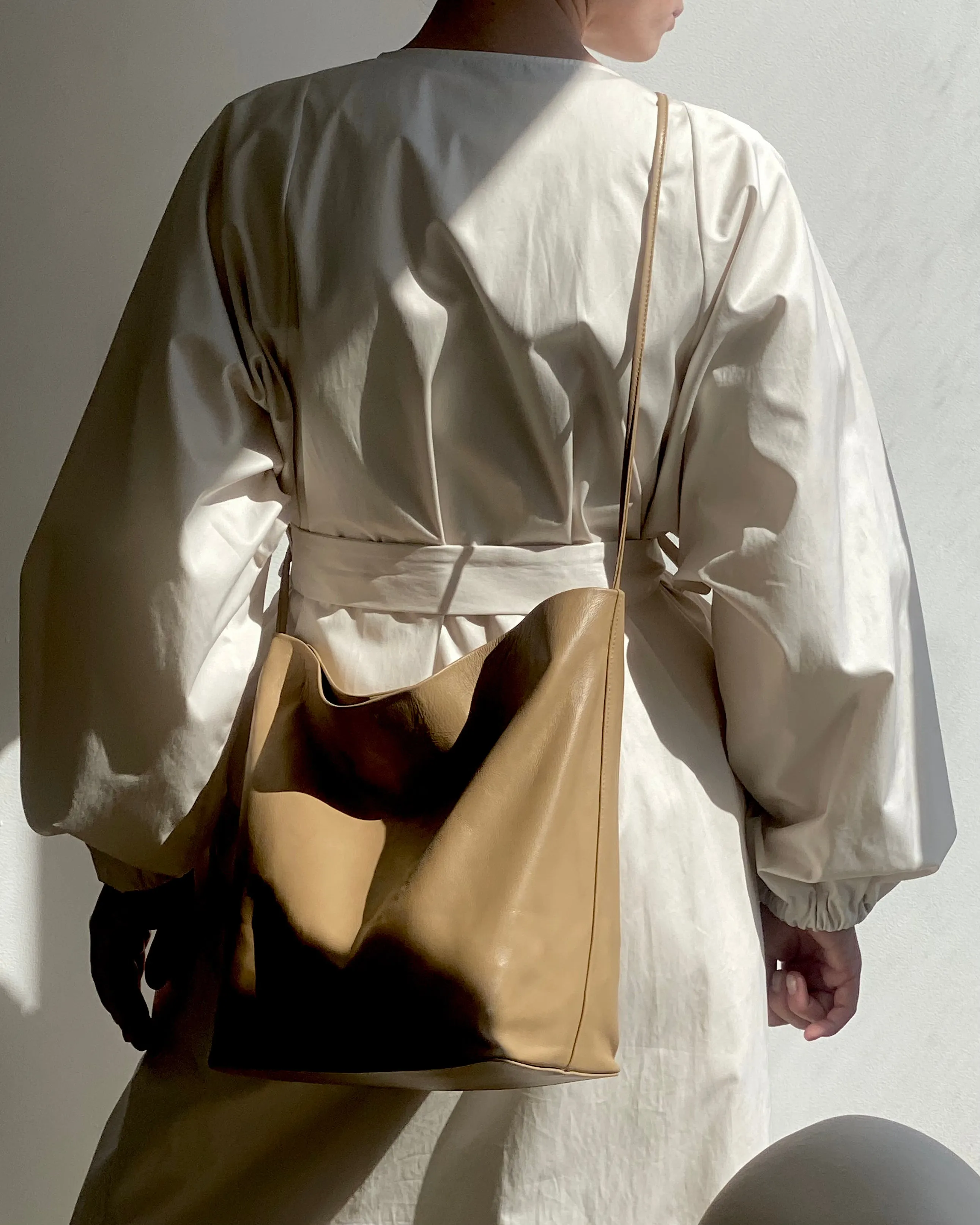 Single Strap Tall Crossbody | Pale Khaki sold by Modern Weaving product image thumbnail 2