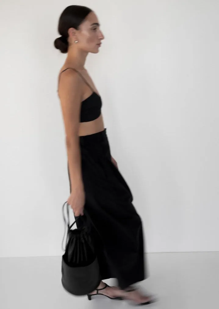 Tall Drawstring Bucket | Black sold by Modern Weaving product image thumbnail 3