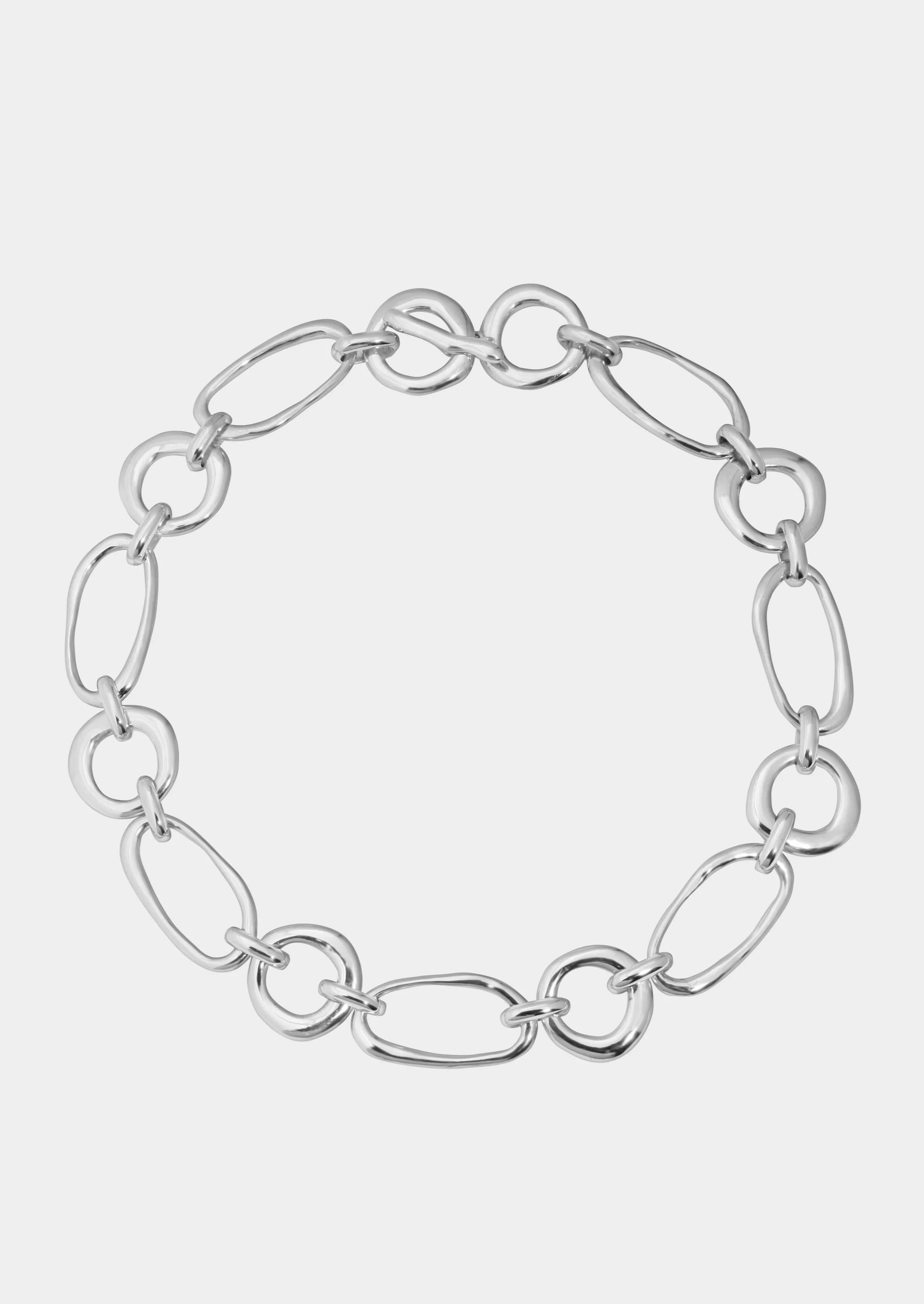 Circle Oval Link Necklace | Sterling Silver sold by Modern Weaving product image thumbnail 2