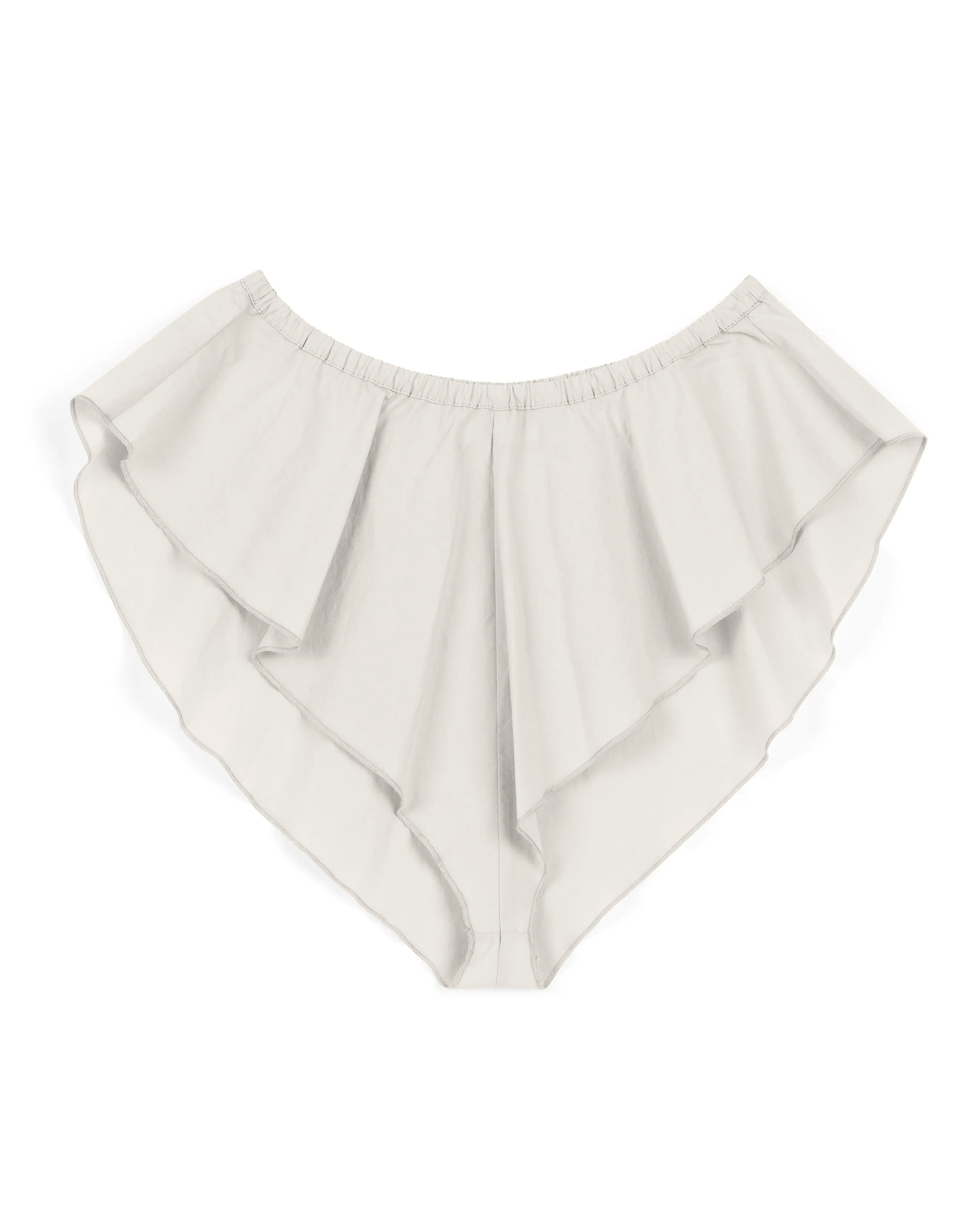 Flutter Shortie | Off White Parchment Poplin sold by Modern Weaving product image thumbnail 5