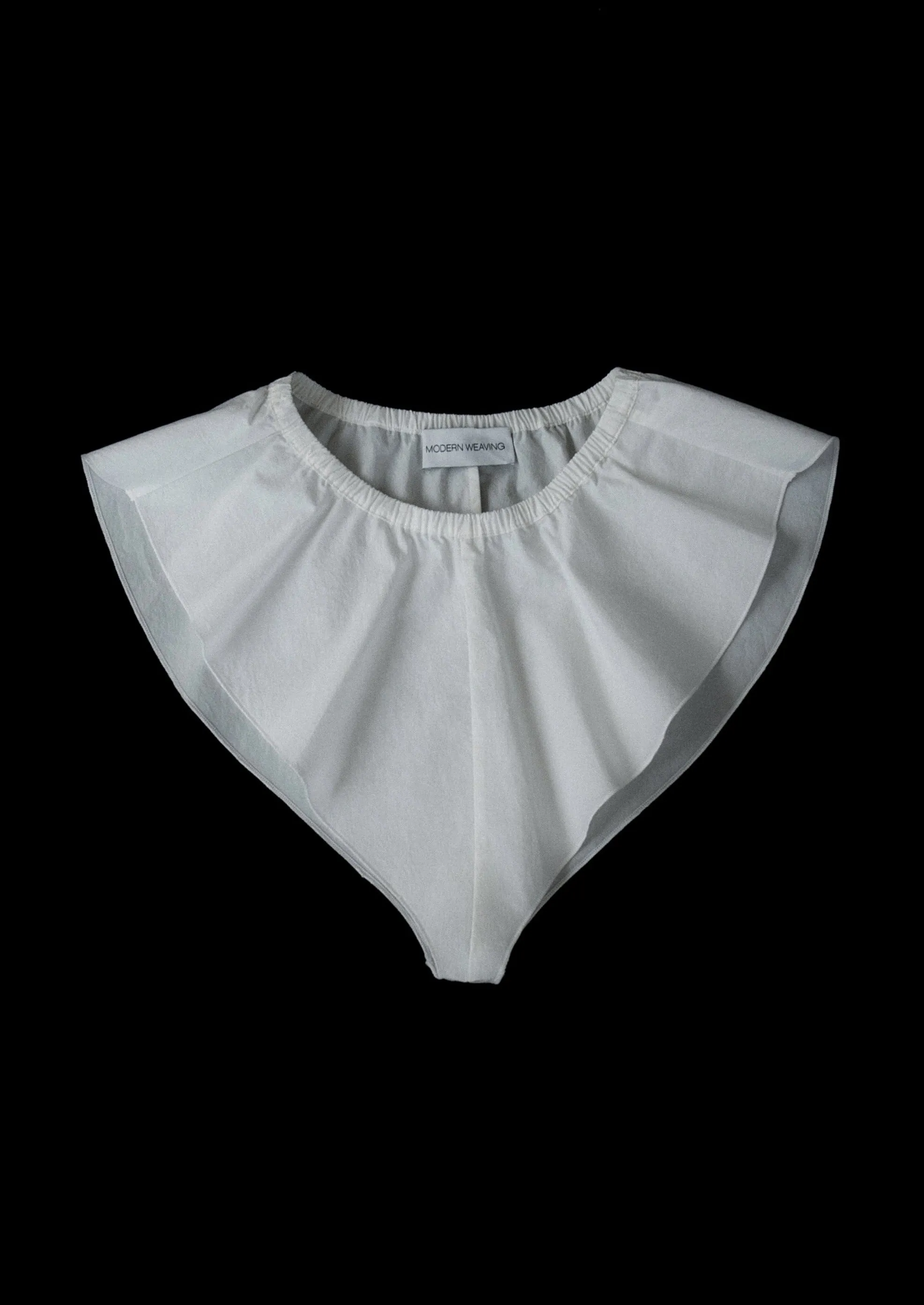 Flutter Shortie | Off White Parchment Poplin sold by Modern Weaving product image thumbnail 2