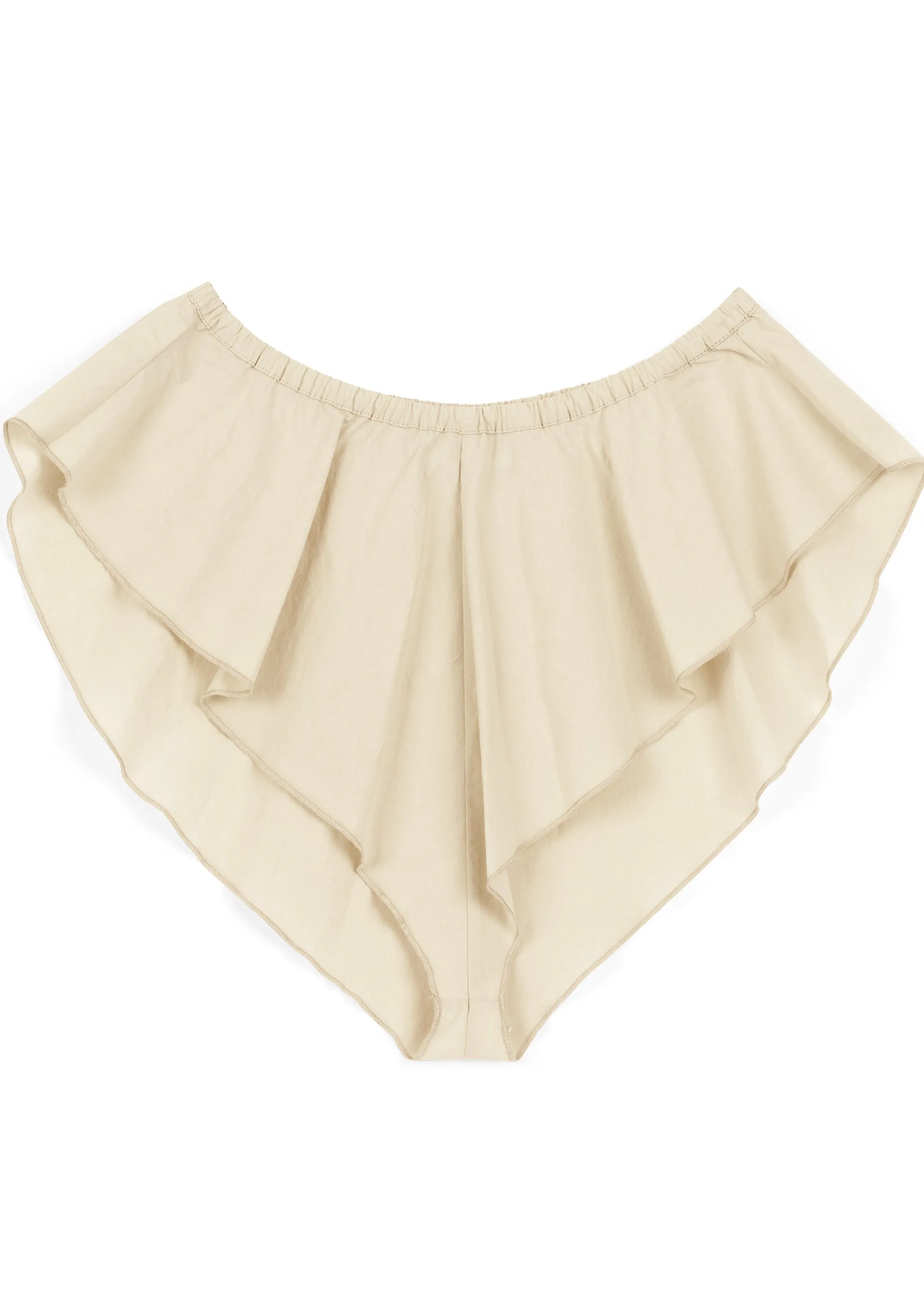 Flutter Shortie | Eggshell Parchment Poplin sold by Modern Weaving product image thumbnail 5