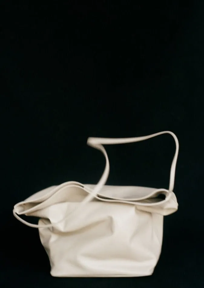 Single Strap Tall Crossbody | Ecru sold by Modern Weaving