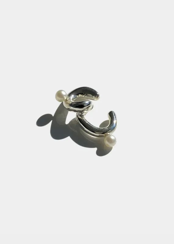 Twist Ear Cuff | Sterling Silver made by Modern Weaving