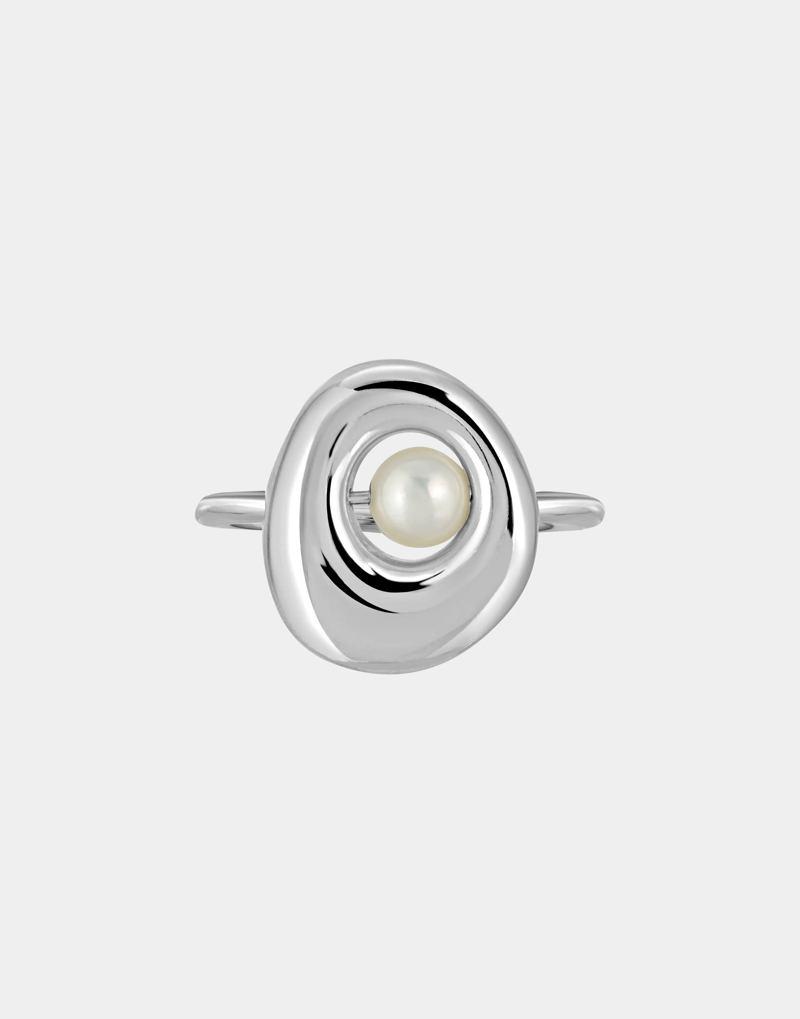 Floating Pearl Arp Ring | Sterling Silver sold by Modern Weaving product image thumbnail 2