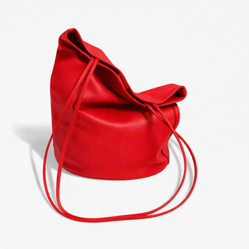 Drape Oval Bucket | Crimson made by Modern Weaving