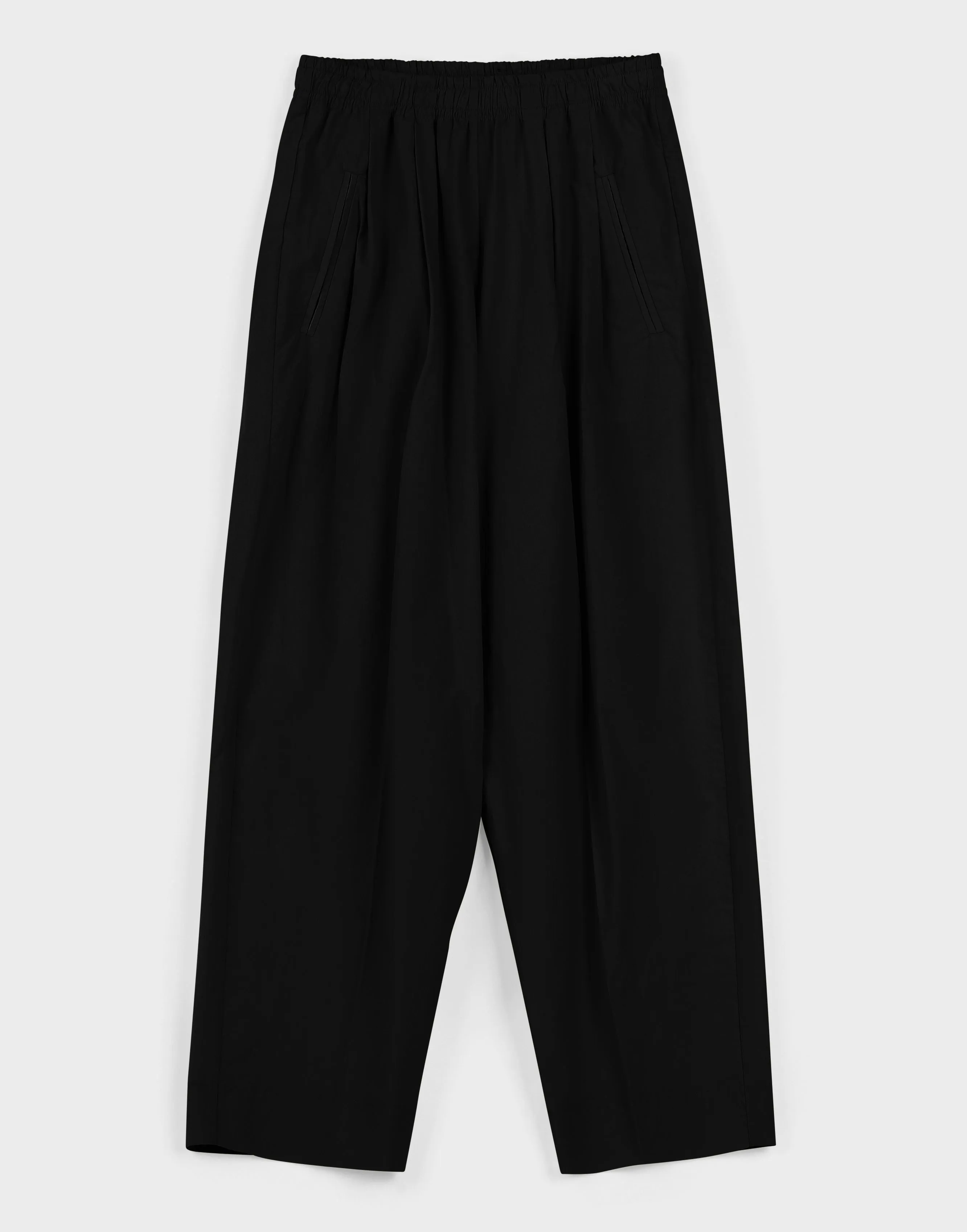 Relaxed Lean Trouser | Black Parchment Poplin sold by Modern Weaving product image thumbnail 2