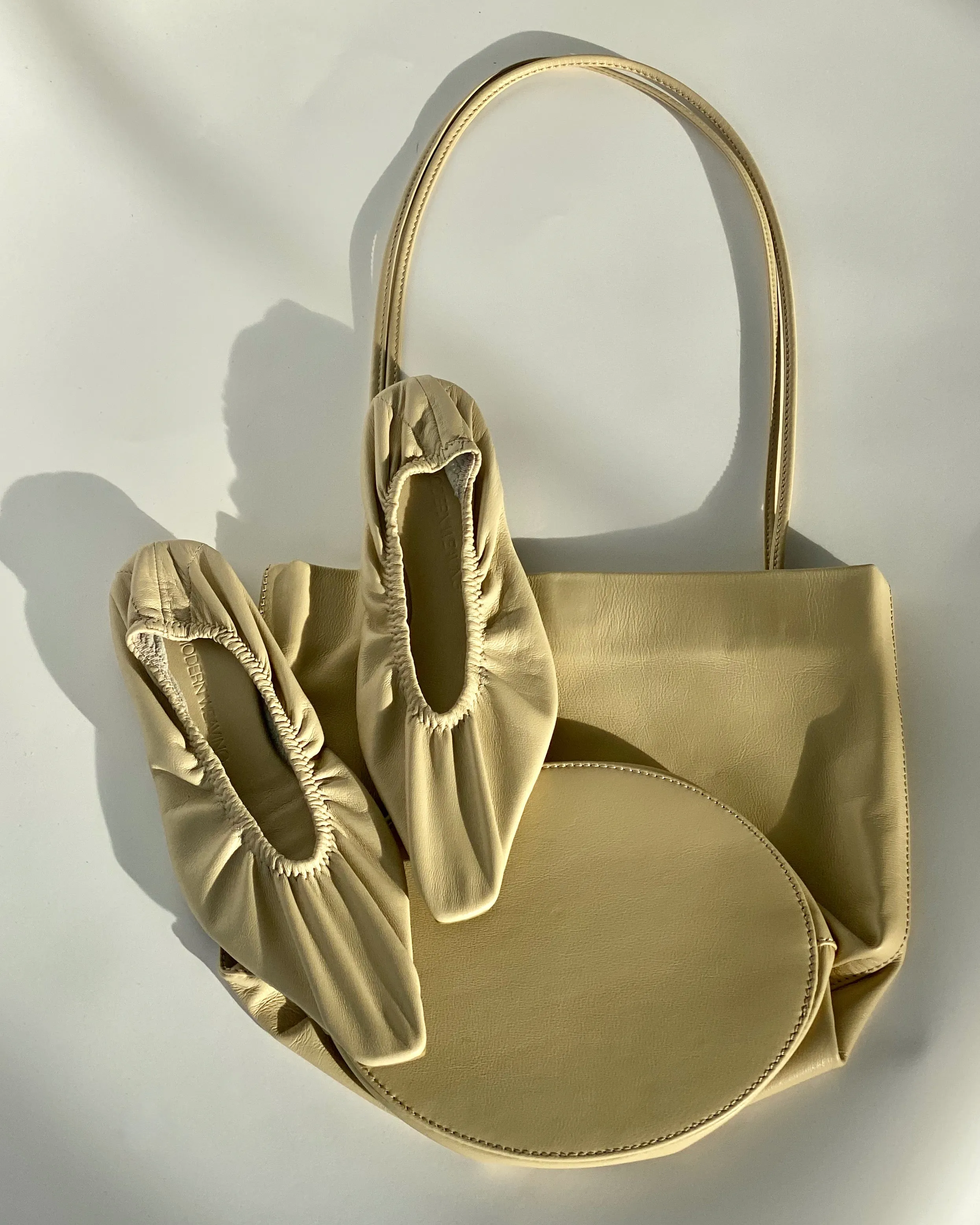 Drape Oval Bucket | Ecru sold by Modern Weaving product image thumbnail 2