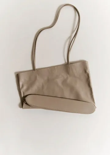Narrow Oval Relaxed Tote | Taupe sold by Modern Weaving product image thumbnail 2