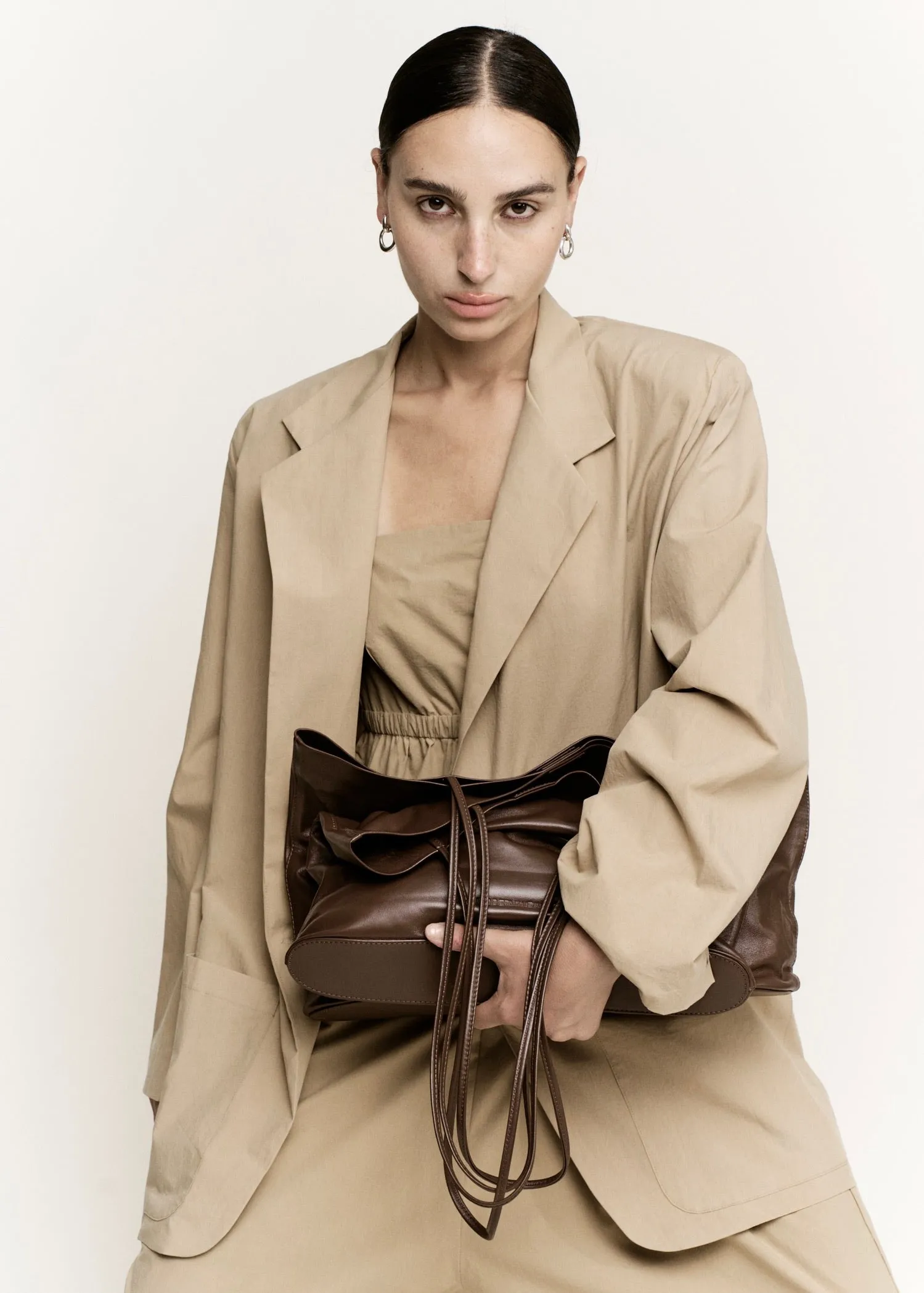 Narrow Oval Relaxed Tote | Cognac sold by Modern Weaving product image thumbnail 4