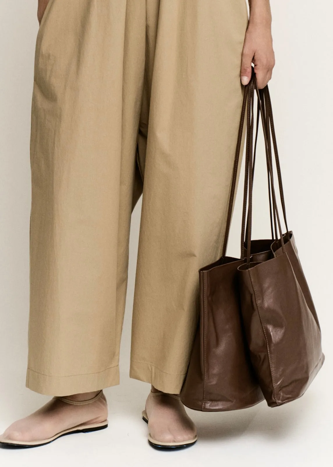 Narrow Oval Relaxed Tote | Cognac sold by Modern Weaving product image thumbnail 5