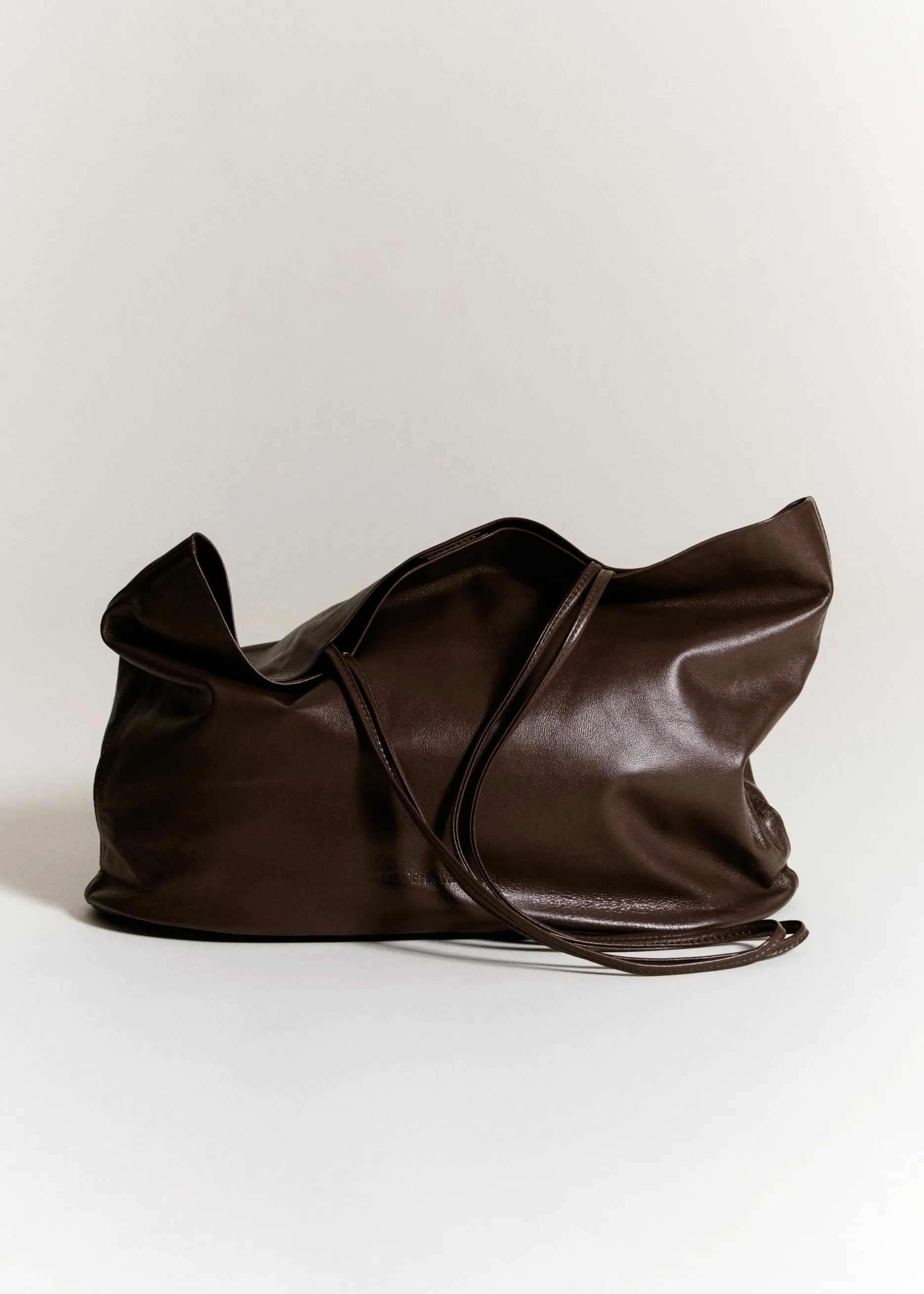 Large Relaxed Oval Tote | Cognac sold by Modern Weaving product image thumbnail 2