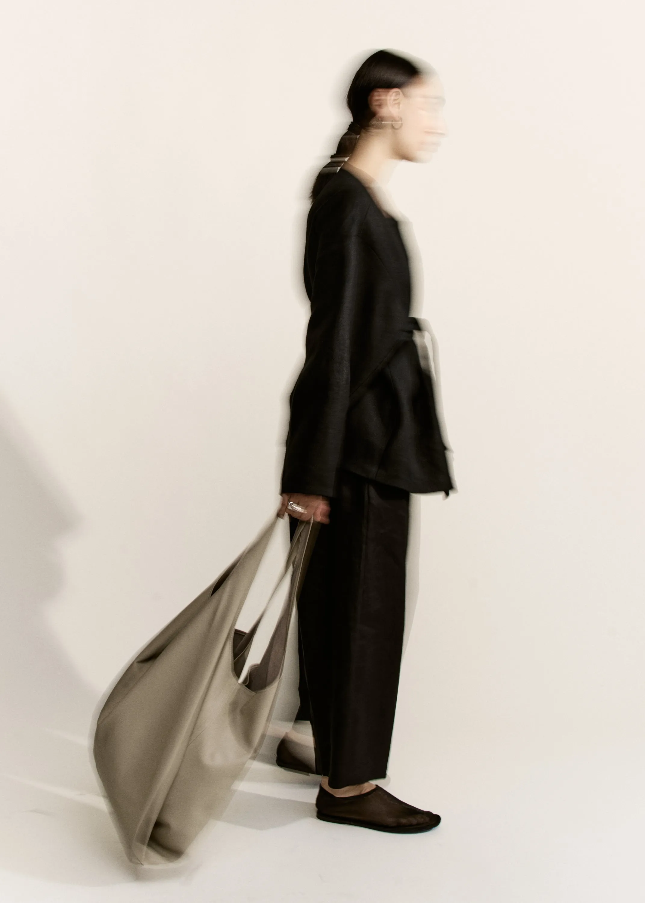 XL Oversize Shopper | Stone sold by Modern Weaving product image thumbnail 2